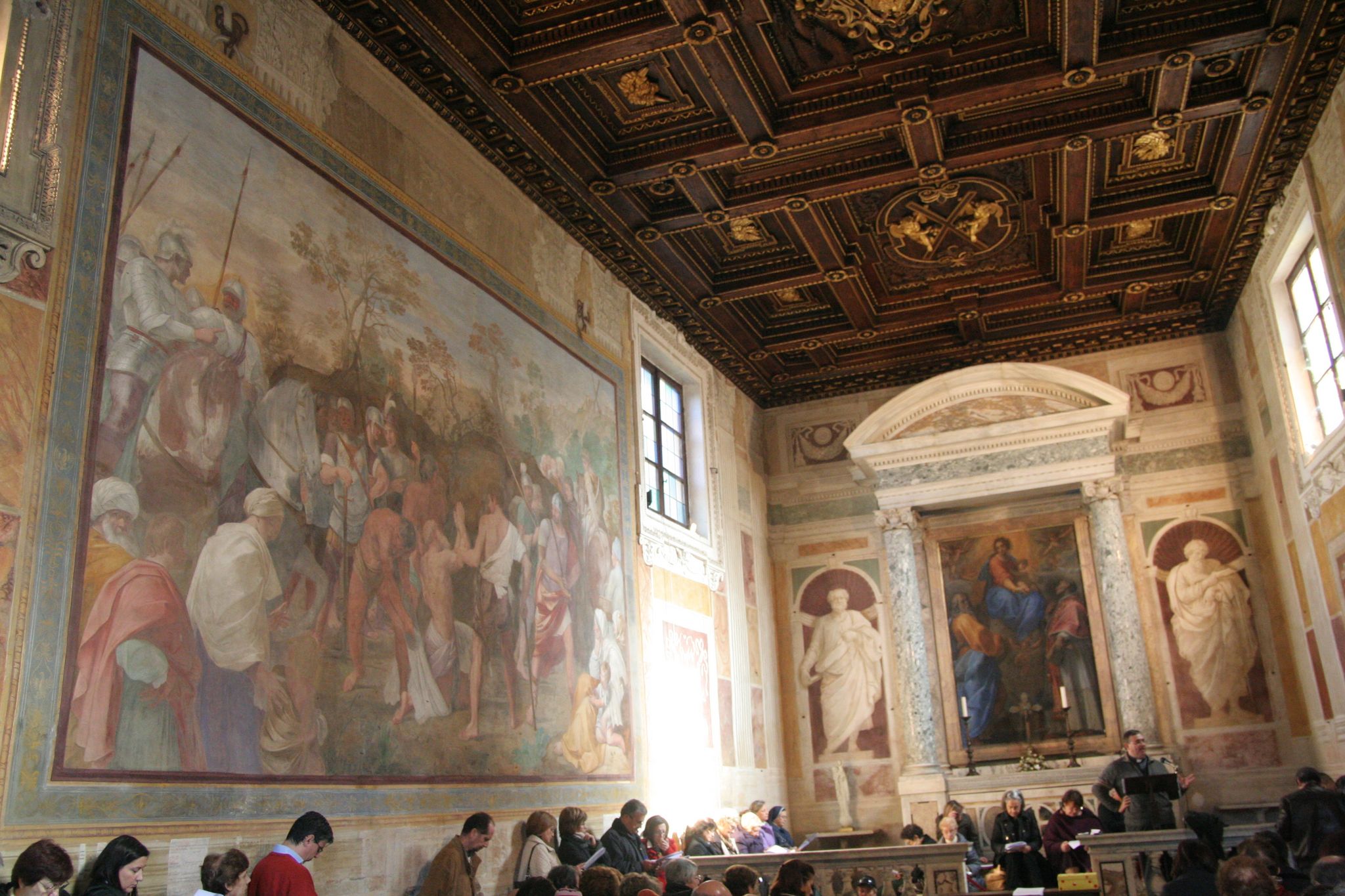 S. Gregorio al Celio, oratorio di S. Andrea lezione del corso di storia della chiesa sulla